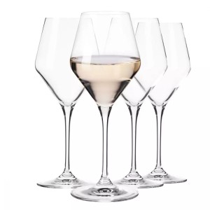 Kieliszki do Wina Białego Czerwonego Ray Krosno 4 x 320 ml  Szkło Eleganckie