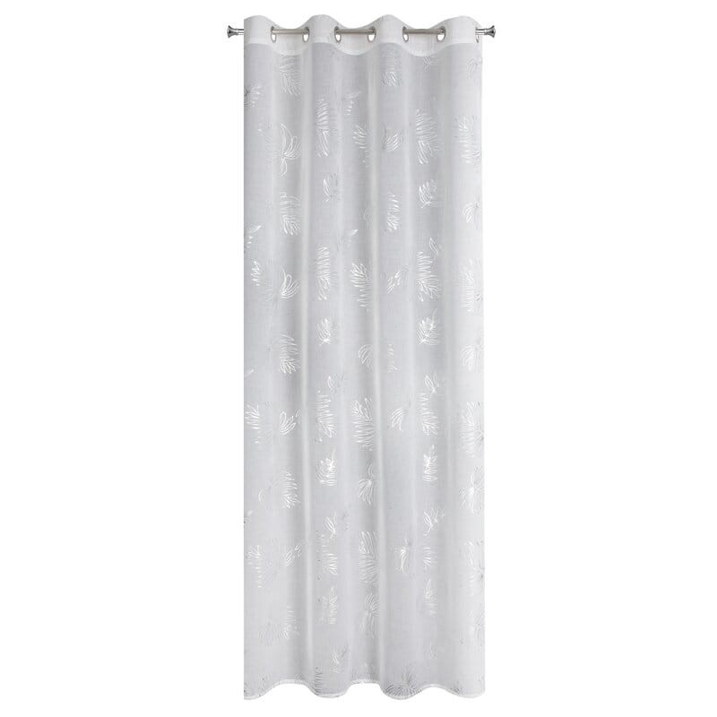 Firana Gotowa na Przelotkach Capri 140x250cm Srebrna