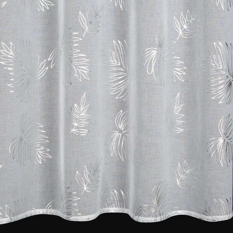 Firana Gotowa na Przelotkach Capri 140x250cm Srebrna