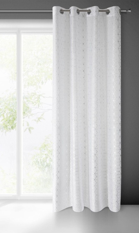 Firana Gotowa na Przelotkach Seylan 140x250cm Biała