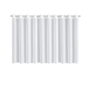Firana Gotowa na Przelotkach Lana 350x150cm Biała