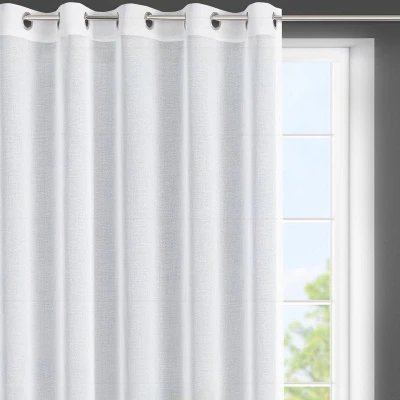 Firana Gotowa na Przelotkach Lana 350x150cm Biała