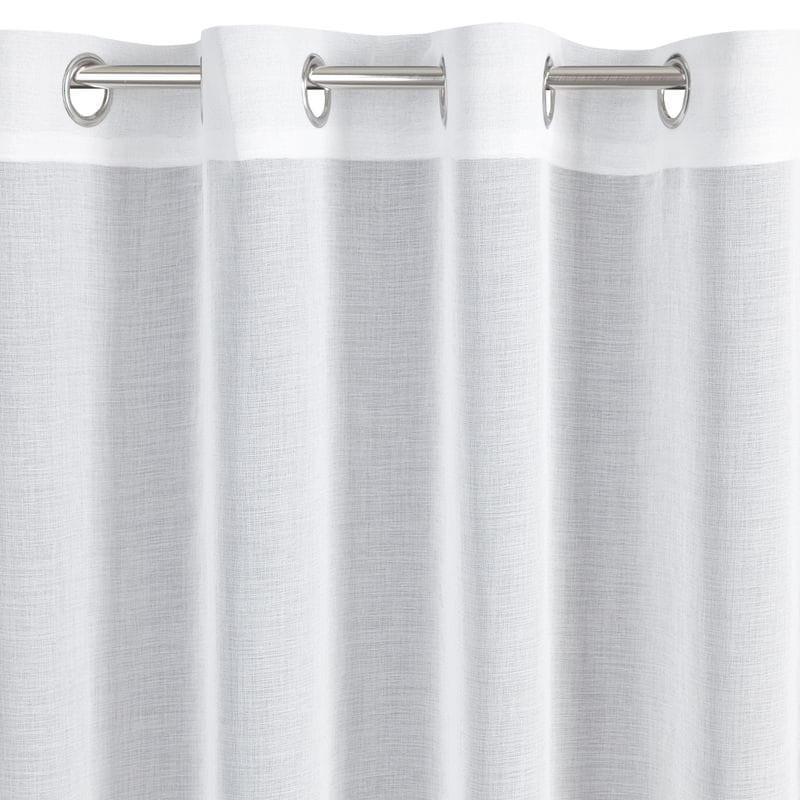 Firana Gotowa na Przelotkach Lana 350x150cm Biała