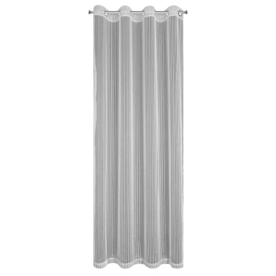 Firana Gotowa na Przelotkach Noelia 140x250cm Srebrna