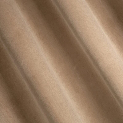 Zasłona Gotowa Przelotki Melanie 140x250cm Ciemnobeżowa Welur