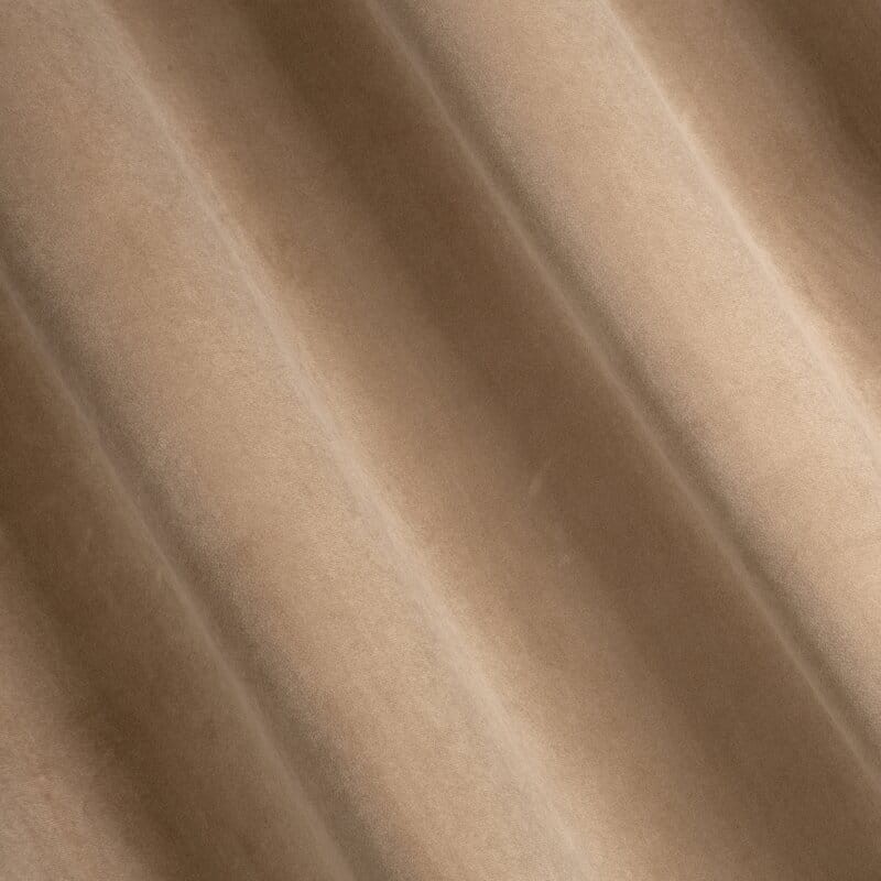 Zasłona Gotowa Przelotki Melanie 140x250cm Ciemnobeżowa Welur