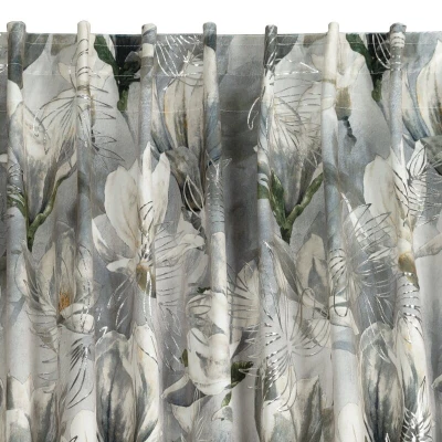 Zasłona Gotowa Sandy na Taśmie 140x300cm Stalowa Welur
