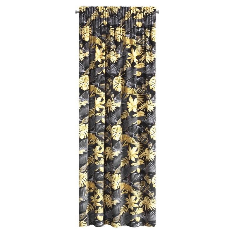Zasłona Gotowa Bler na Taśmie 140x270cm Czarna Welur