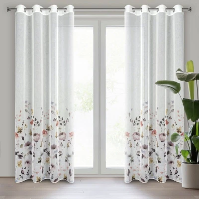 Zasłona Gotowa Przelotki Lavin 140x250cm Biała