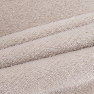 Pościel Z Mikrofibry MIŚ Flano 160x200 COZY beżowy Świąteczna Ciepła