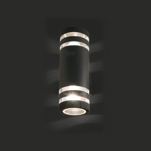 Lampa ścienna Natynkowa 2x40W Czarna NOWODVORSKI