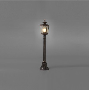 Lampa słupkowa 1x60W Czarna patynowana miedzią NOWODVORSKI