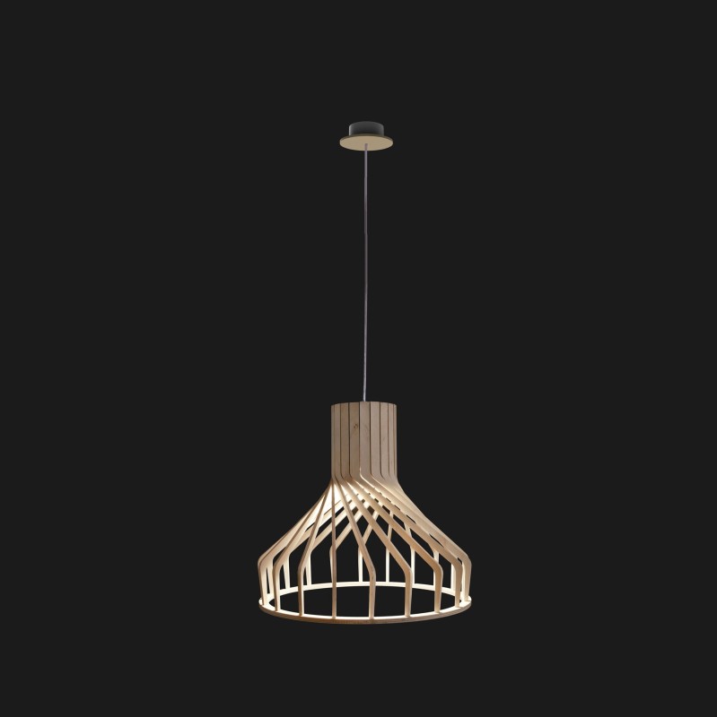 Lampa wisząca BIO 1x35W IP20 GU10 Drewno Nowodvorski