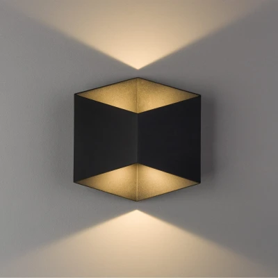 Kinkiet zewnętrzny Lampa TRIANGLES 2x5W LED Czarny Nowodvorski