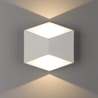 Kinkiet zewnętrzny elewacyjny TRIANGLES 2x5W LED Biały Nowodvorski