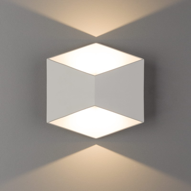 Kinkiet zewnętrzny elewacyjny TRIANGLES 2x5W LED Biały Nowodvorski