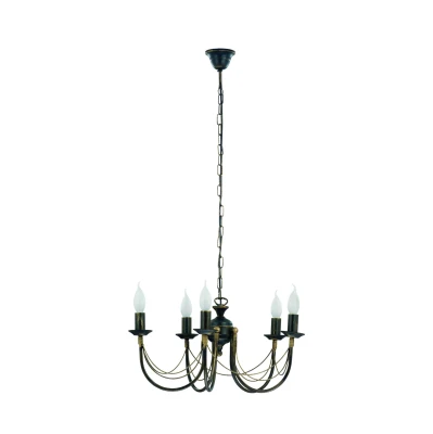 Żyrandol Lampa wisząca ARES 5x60W IP20 E14 Czarny Nowodvorski