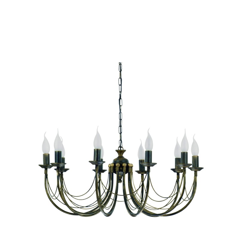 Żyrandol Lampa wisząca ARES 10x60W IP20 E14 Czarny Nowodvorski