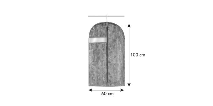 Pokrowiec na Garnitur Sukienki Ubrania materiał Fancy Home 100 x 60 Cappucino