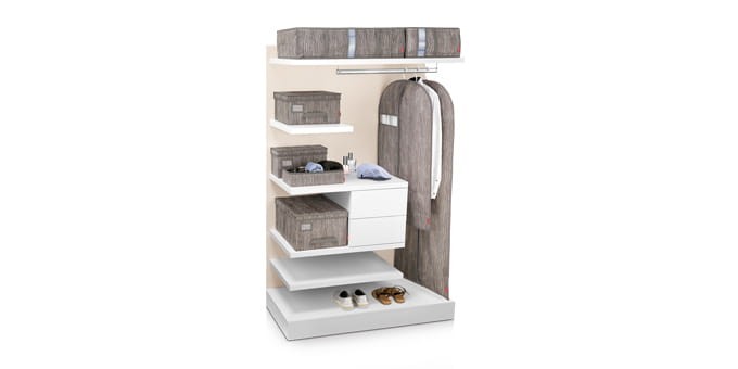 Pokrowiec na Garnitur Sukienki Ubrania materiał Fancy Home 100 x 60 Cappucino