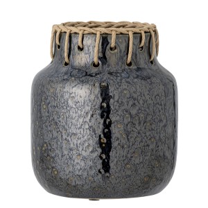 Wazon na Kwity Bukiety Janel Czarny Ceramiczny 17 x 21 cm Loft Elegancki