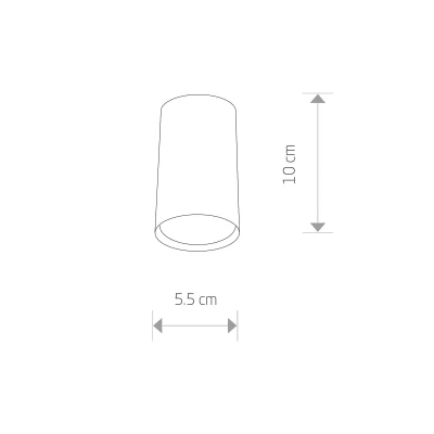 Lampa sufitowa punktowa EYE S 1x35W GU10 Biały Nowodvorski