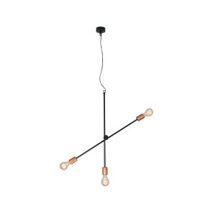 Lampa sufitowa Wisząca 3x60W Czarna NOWODVORSKI