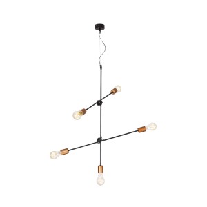 Lampa sufitowa Wisząca 5x60W Czarna NOWODVORSKI