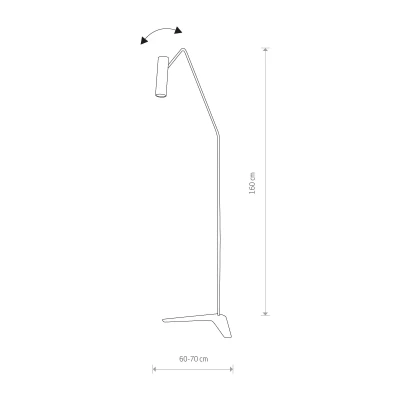 Lampa podłogowa EYE SUPER 10W LED IP20 GU10 Czarny Nowodvorski