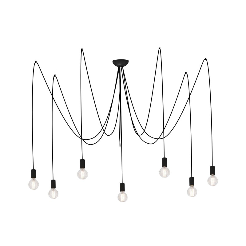 Lampa wisząca SPIDER 7x60W IP20 E27 Czarny Nowodvorski