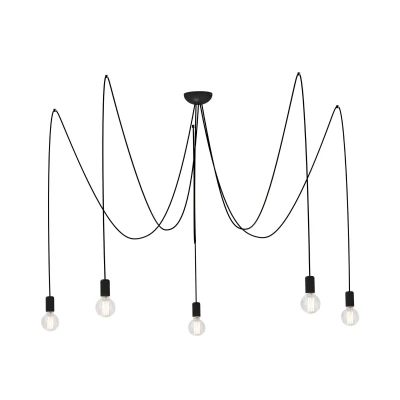 Lampa wisząca SPIDER 5x60W IP20 E27 Czarny Nowodvorski