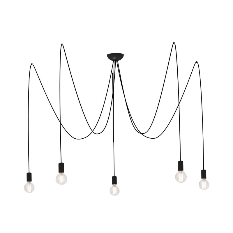 Lampa wisząca SPIDER 5x60W IP20 E27 Czarny Nowodvorski