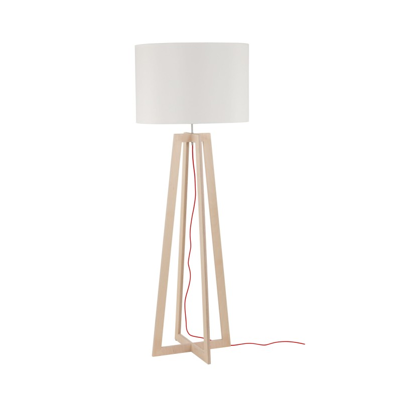 Lampa podłogowa ACROSS 1x60W IP20 E27 Drewno Nowodvorski