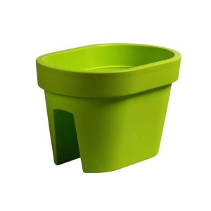 Doniczka balkonowa 39.6 x 39.6 cm limonka LOFLY RAILING