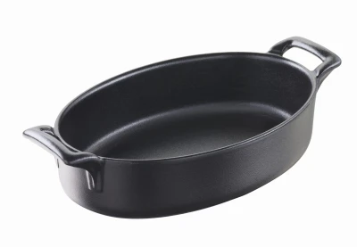 BELLE CUISINE NOIR naczynie owalne głębokie