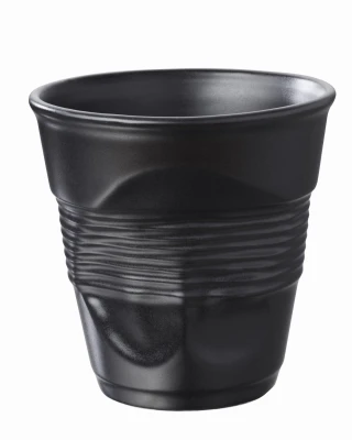 REVOL Froisses Kubek Czarny 180 ml. French Porcelain