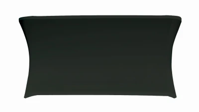 Pokrowiec na stół prostokątny dł. 182,9 cm czarny