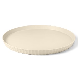 BLIM PLUS ATENA taca okrągła śr. 40 cm kremowa cukier trzcinowy