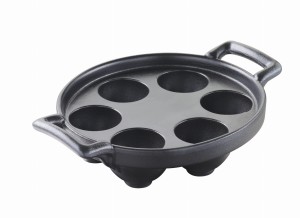 Revol BELLE CUISINE NOIR talerz na ślimaki Cast iron style