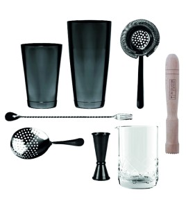 BarEq Set barmański Tess czarny