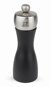 Peugeot Młynek do soli Fidji, 15 cm czarny mat