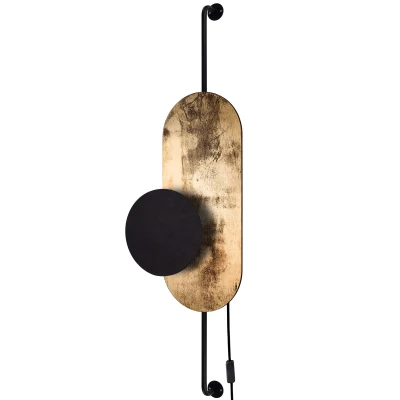 Lampa ścienna Kinkiet wł. WHEEL LUX 1x20W G9 Złoty Nowodvorski