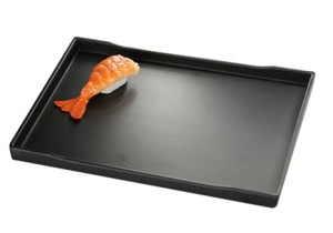 Verlo Taca ZEN z melaminy 38,1x28,8x2,5 cm czarna czarny