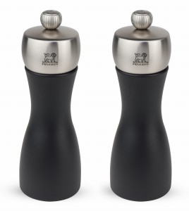 Zestaw młynków do soli i pieprzu czarne 15 cm Peugeot