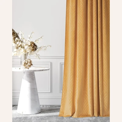 Zasłona Welurowa Welwet Velvet Musztardowa 140x280 Przelotki Kółka