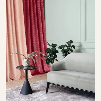 Zasłona Welurowa Welwet Velvet Musztardowa 140x280 Przelotki Kółka