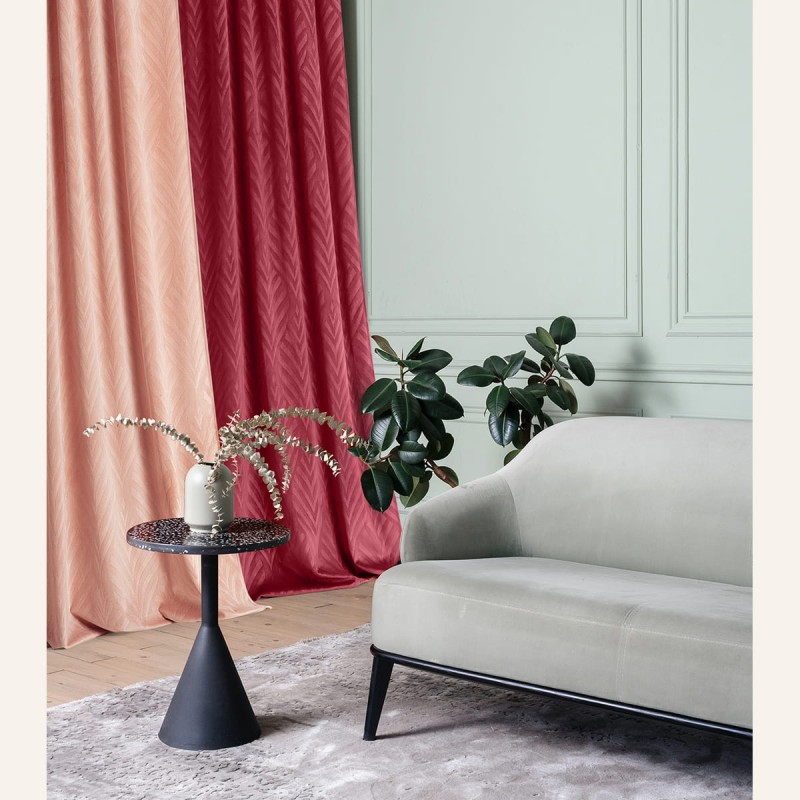 Zasłona Welurowa Welwet Velvet Musztardowa 140x280 Przelotki Kółka