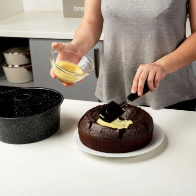 Forma Foremka do Babki Ciasta Granitowa  z Kominem Nature 25 cm Kominowa