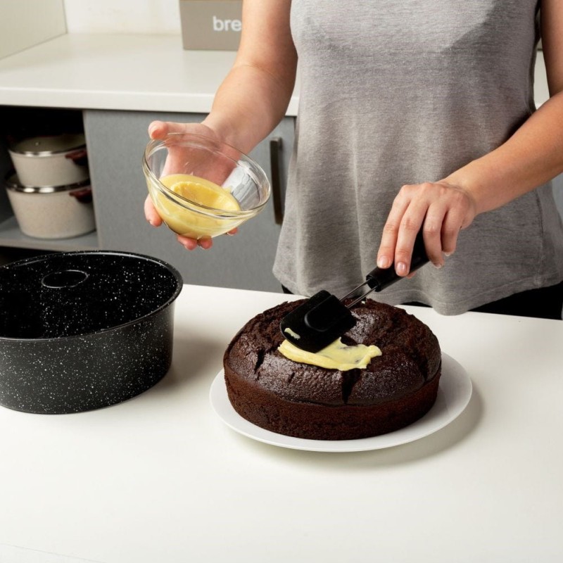 Forma Foremka do Babki Ciasta Granitowa  z Kominem Nature 25 cm Kominowa