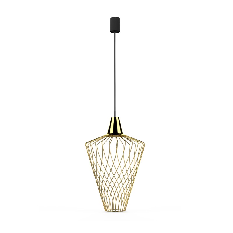 Lampa wisząca WAVE L 1x60W IP20 E27 Mosiądz Nowodvorski